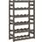 vidaXL grey, 30 bottle Pinewood Wine Rack