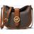 Michael Kors Gabby Small Signature Logo Hobo Crossbody Bag - Brown