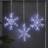 Lights4fun Snowflake White Christmas Lamp ∅ 17cm