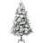 vidaXL Lights Snow Green/White Christmas Tree 195cm