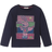 BillieBlush Long Sleeve T-Shirt With Print - Navy Blue