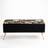 Mercer41 Lokey Upholstered Black/God Storage Bench 150x40cm