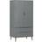 vidaXL Molde Grey Wardrobe 90x175cm