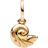 Pandora Disney The Little Mermaid Enchanted Shell Dangle Charm - Gold/Transparent