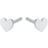 Pernille Corydon Mini Heart Earsticks - Silver