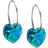 Blomdahl Heart Earring - Silver/Turquoise