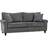 Homcom Loveseat Grey Sofa 196cm 2 Seater