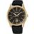 Seiko Män analog kvartsur med silikonarmband SUR560P1, Guld