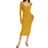 Staud Eleanor Sweater Dress - Yellow