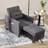 Homcom Pull Out Chair Grey Armchair 85cm