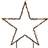 Luca Garden Stake Black Advent Star 60cm