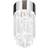 Orion Prism LED Chrome/Clear Loftplafond ∅ 10cm