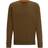 BOSS Cotton Terry Sweatshirt with Logo Patch - Open Green