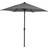 Bracken Outdoors Bracken Outdoors Grey 3m Crank Tilt Round Garden Parasol