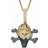 Ice Cream Pendant Charm - Gold/Multicolour