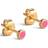 ENAMEL Copenhagen Stud, Dot E313G Pair Pink pink 3,4 mm