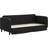 vidaXL Daybed with Extension Black Soffa 223cm 3-sits