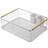 Living and Home Metal Dish Drainer Rack Organizer Sink Removable Drip Dish Drainer 43cm