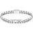 BOSS Kassy Logo Curb Chain Bracelet - Silver