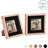 Nicola Spring 3D Box Light Wood/Black Photo Frame 22.5x22.5cm