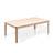 Skovby SM205 White Oiled Oak Soffbord 135x77cm
