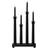 Konstsmide 4 Bulb Black Adventsljusstake 29cm