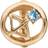 Christina Jewelry Sagittarius Charm - Gold/Topaz
