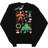 Absolute Cult Girl's Iron Man & Hulk Christmas Day Sweatshirt - Black