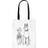 Bonamaison Printed Tote Bag - White