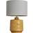 Litecraft Ceramic Mustard Table Lamp 40cm