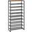 Hoobro EBF107XJ01 Rustic Brown/Black Shoe Rack 75x159cm