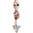 Pandora ME Arrow of Love Mini Dangle Charm - Rose Gold/Transparent