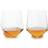 Viski Faceted Crystal Stemless Whisky Glass 2pcs