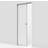 Safco Doors Smooth Compact/Solid with 70/95 Built-In Frame Skydedør S 0502-Y (80x210cm)