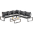 Furniturebox Dubai - Grey Outdoor Lounge Set, 1 Table incl. 3 Sofas