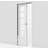 Safco Doors London Solid with 95/120 Built-In Frame Skydedør S 0502-Y (80x210cm)