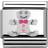 Nomination Composable Classic Link Gingerbread Man Charm - Silver/Pink