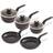 Tower Cavaletto Black Cookware Set with lid 5 Parts