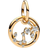 Pandora Scorpio Zodiac Dangle Charm - Gold/Transparent