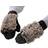 Women's Knitted Warm Cartoon Hedgehog Winter Cotton Thick Gloves - Black