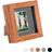 Nicola Spring 3D Box Dark Wood/Grey Photo Frame 10x10cm