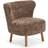 Natures Collection Emil Taupe Short Wool Armchair 82cm