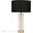 MiniSun Gold Black Table Lamp 56cm