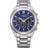Citizen Mäns Eco-Drive Solar Kronograf med band i rostfritt silverfärger/blå CA4590-81L