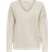 Only Rica V-Neck Knitted Pullover - Grey/Birch