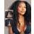 UNice V Part Kinky Curly Glueless Wig 14 inch
