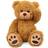 LotFancy LotFancy 20 inch Teddy Bear Stuffed Animals, Soft Cuddly Stuffed Plush Bear, Cute Stuffed Animals Toy with Footprints, Gifts for Kids Baby Toddlers on Baby Shower, Birthday, Easter, Tan Color
