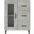 vidaXL 812217 Concrete Gray Sideboard 69.5x90cm
