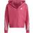 adidas Kid's Future Icons 3-Stripes Full Zip Hoodie - Preloved Fuchsia/White (IC0119)