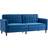 Homcom Convertible Futon Blue Sofa 189cm 3 Seater